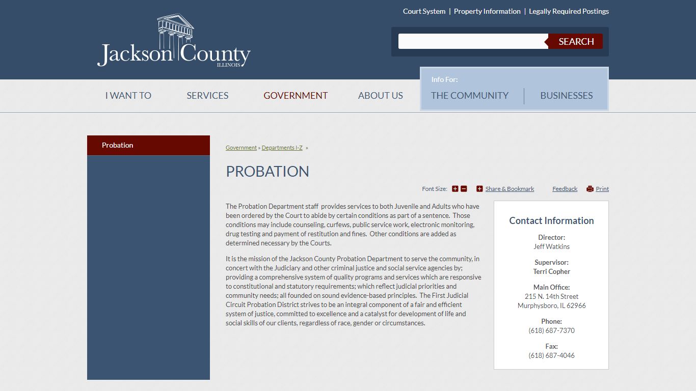 Probation | Jackson County, IL