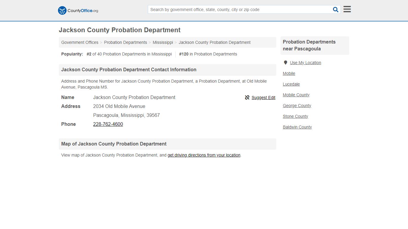 Jackson County Probation Department