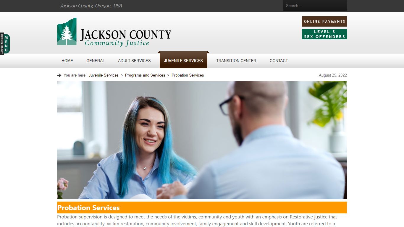 Probation Services - Community Justice Juvenile Services